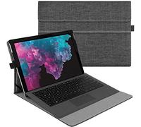 FINTIE Custodia per Microsoft Surface Pro 7+ / 7/6 / 5/4 / 3 12,3 Pollici, [Multi-angli] Slim Fit Folio Case Cover, Compatibile con Type Cover Keyboard, Dark Grey