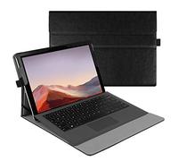 FINTIE Custodia per Microsoft Surface Pro 7+ / 7/6 / 5/4 / 3 12,3 Pollici, [Multi-angli] Slim Fit Folio Case Cover, Compatibile con Type Cover Keyboard, Nero