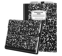 Fintie - Custodia per Microsoft Surface Pro 7 Plus da 12,3", Surface Pro 7/6/5/4/3, da lavoro, con tasca, compatibile con tastiera Type Cover, motivo quaderno scolastico