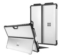 FINTIE Custodia per Microsoft Surface Pro 7+ / Pro 7/6/5 12.3" Tablet, Antiurto Folio Case Protettiva Cover con Porta Penna e Rigida Kickstand Case, Compatibile con Tastiera Type Cover, Opaca Clear