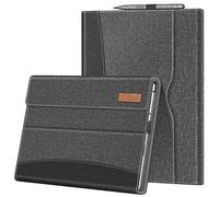 FINTIE Custodia per Microsoft Surface Pro 8 13 Pollici 2021 - [Multi-angli] Portfolio Business Cover con Tasca e Stylus Holder, Compatibile con Tastiera Type, Grigio/Nero
