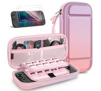 FINTIE Custodia per Nintendo Switch 2 (2025) + Vetro Temperato (2 Pezzi) - [Antiurto EVA] Portatile di Borsa per il Trasporto con Slot per Schede di Gioco e Tasca Interna per Accessori, (Fantasy)