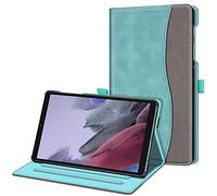 FINTIE Custodia per Samsung Galaxy Tab A7 Lite 8.7'' 2021 SM-T225/T220, Multi-angli Stand Case Cover con Tasca per Samsung Galaxy Tab A7 Lite 8.7 Pollici, Turquoise/Marrone