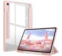 FINTIE Custodia per Samsung Galaxy Tab S9 FE 10.9 Pollici/Tab S9 11 Pollici 2023 con S Pen Holder - Antiurto Sottile Case Posteriore Trasparente Cover con Auto Sonno/Sveglia, Oro rosa