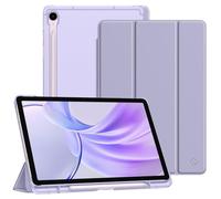 FINTIE Custodia per Samsung Galaxy Tab S10 FE 10.9 Pollici 2025/S9 FE 10.9" 2023/S9 11" 2023 con Portapenne, Sottile Leggero Case Retro Opaca Traslucida Cover con Auto Sveglia/Sonno, Lilla Viola