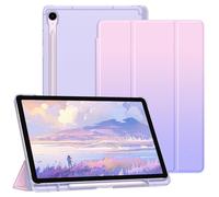 FINTIE Custodia per Samsung Galaxy Tab S10 FE 10.9 Pollici 2025/S9 FE 10.9" 2023/S9 11" 2023 con Portapenne, Sottile Leggero Case Retro Opaca Traslucida Cover con Auto Sveglia/Sonno, Fantasy Ombre