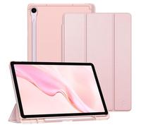 FINTIE Custodia per Samsung Galaxy Tab S10 FE 10.9 Pollici 2025/S9 FE 10.9" 2023/S9 11" 2023 con Portapenne, Sottile Leggero Case Retro Opaca Traslucida Cover con Auto Sveglia/Sonno, Oro Rosa