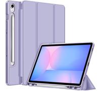 FINTIE Custodia per Samsung Galaxy Tab S10 FE 10.9 Pollici 2025/S9 FE 10.9" 2023/S9 11" 2023 con Portapenne - Sottile Leggero Cover Posteriore in Morbido TPU con Auto Sveglia/Sonno, Lilla Viola