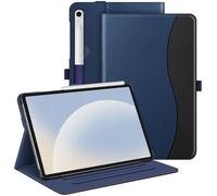 FINTIE Custodia per Samsung Galaxy Tab S10 FE 10.9 Pollici 2025/S9 FE 10.9" 2023/S9 11" 2023 - Multi-angli Protettiva Case con Tasca Auto Sveglia/Sonno, Blu Scuro/Nero