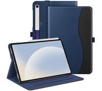 FINTIE Custodia per Samsung Galaxy Tab S10 FE 10.9 Pollici 2025/S9 FE 10.9" 2023/S9 11" 2023 - Multi-angli Protettiva Case con Tasca Auto Sveglia/Sonno, Blu Scuro/Nero