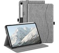 FINTIE Custodia per Samsung Galaxy Tab S10 Lite 2025 10.9"/S10 FE 10.9"/S9 FE 10.9"/S9 11" - Multi-angli Protettiva Case con Tasca Auto Sveglia/Sonno, Denim Grigio