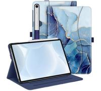 FINTIE Custodia per Samsung Galaxy Tab S9 FE 10.9 Pollici/Tab S9 11 Pollici 2023 - Multi-angli Protettiva Case con Tasca Auto Sveglia/Sonno, Ocean Marble