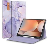 Fintie Custodia per Samsung Galaxy Tab S10 Plus 2024/S9 FE Plus 5G 12,4 pollici 2023 con supporto S Pen integrato, portafoglio ad angolo multiplo, copertura aziendale con tasca Auto Sleep/Wake, marmo