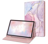 FINTIE Custodia per Samsung Galaxy Tab S6 Lite 10.4'' 2024/2022/2020 (SM-P620/P625/P613/P619/P610/P615) con S Pen Holder - [SlimShell] Multi-angli Leggero Morbida TPU Cover Case, Marble