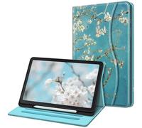 FINTIE Custodia per Samsung Galaxy Tab S6 Lite 10.4'' 2024/2022/2020 (SM-P620/P625/P613/P619/P610/P615) con S Pen Holder - [SlimShell] Multi-angli Leggero Morbida TPU Cover Case, Blossom