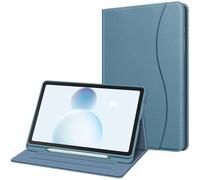 FINTIE Custodia per Samsung Galaxy Tab S6 Lite 10.4'' 2024/2022/2020 (SM-P620/P625/P613/P619/P610/P615) con S Pen Holder - [SlimShell] Multi-angli Leggero Morbida TPU Cover Case, Blu foschia