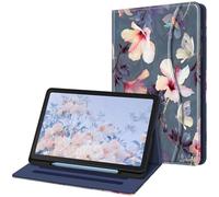 FINTIE Custodia per Samsung Galaxy Tab S6 Lite 10.4'' 2024/2022/2020 (SM-P620/P625/P613/P619/P610/P615) con S Pen Holder - [SlimShell] Multi-angli Leggero Morbida TPU Cover Case, Hibiscus