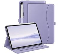 Fintie Custodia per Samsung Galaxy Tab S9 FE 5G 10.9 pollici/Galaxy Tab S9 11 pollici 2023, visualizzazione multi-angolo custodia protettiva con tasca, auto sleep/wake, lilla viola