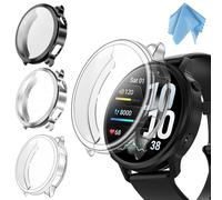 Fintie Custodia protettiva compatibile con Garmin Venu 4 45 mm, [3 pezzi] Morbido TPU pellicola protettiva per display