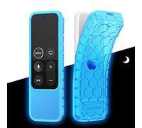 Fintie Custodia protettiva per Apple TV 4K/HD Siri Remote (1a generazione), leggera e antiscivolo, antiurto, in silicone, per telecomando Siri Apple TV 4K di 5a e 4a generazione, colore: azzurro cielo