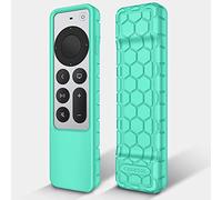 Fintie Custodia protettiva per Apple TV Siri Remote 2021 2022, custodia leggera in silicone antiscivolo antiurto per telecomando Apple TV 4K / HD Siri (2a generazione/3a generazione), turchese