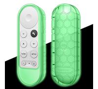 Fintie Custodia protettiva per Chromecast con telecomando vocale Google TV HD 2022/4K 2020 - CaseBot leggera (antiscivolo) antiurto in silicone per telecomando vocale Chromecast, verde bagliore