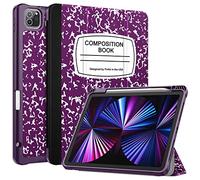 Fintie Custodia SlimShell per iPad Pro 11" (4a/3a generazione) 2022/2021, cover posteriore morbida e flessibile in TPU con porta Pencil, adatta anche per iPad Pro 11" 2a/1a generazione, viola