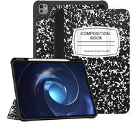 Fintie Custodia SlimShell per iPad Pro 13" (M4) 2024 - [Portamatite integrato] Custodia posteriore protettiva in morbido TPU con funzione di accensione/spegnimento automatico, libro di composizione