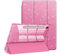 FINTIE Custodia sottile per Samsung Galaxy Tab S10 FE/ S9 FE 5G 11 "/ Tab | con S Pen Holder scintillante scintillante copertura antiurto con guscio posteriore trasparente lucido