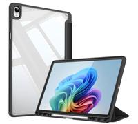 Fintie Custodia trasparente per Samsung Galaxy Tab S12 Plus 12,4" 2026 | Guscio posteriore trasparente, angoli di visualizzazione e digitazione, antiurto, supporto per penna S