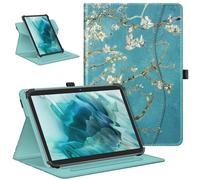FINTIE Custodia Universale per 10 Pollici Tablet - 360 Gradi di Girevole Cover Case con Tasca Compaibile con HiGrace/TECLAST/Blackview/YOTOPT/MEBERRY/DOOGEE/YESTEL Tablet 9" - 10.9", Blossom