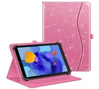 FINTIE Custodia Universale per Tablet 10 Pollici, [Multi-angli] Protettiva Stand Case per TECLAST, Blackview, SEBBE, HiGrace, DOOGEE ecc, Cover Compatibile con Tablet 9" - 10.9", Glitter Magenta
