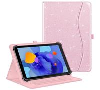 FINTIE Custodia Universale per Tablet 10 Pollici, [Multi-angli] Protettiva Stand Case per TECLAST, Blackview, SEBBE, HiGrace, DOOGEE ecc, Cover Compatibile con Tablet 9" - 10.9", Glitter Pink