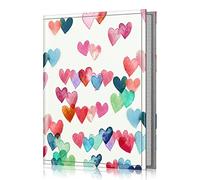 FINTIE Foto Album 4x6" - Mini Album Fotografico in Similpelle Cover con 52 Fotos per Famiglia Anniversario Compleanno, Raining Hearts