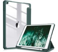 Fintie Hybrid Slim Case for iPad 9th / 8th / 7th Generation (2021/2020 / 2019) 10.2 Inch - [Built-in Pencil Holder] Shockproof Cover with Cl