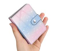 FINTIE Mini Foto Album 2x3" Pollici - 52 Fotos Album per Fujifilm Instax Mini Fotocamera Istantanea/Polaroid Hi-Print Immagini e Kpop Photocard Holder Binder, (Glitter Sunset Ombre)