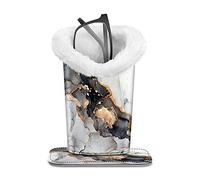 FINTIE Porta Occhiali da Tavolo/Scrivania/Comodino, Custodia Occhiali con Base Magnetico in Pelle Sintetica, Portaocchiali da Casa