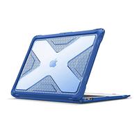 FINTIE Protettiva Custodia Compatibile con MacBook Air 13 A2337 M1/A2179/A1932 (2020 & 2019 & 2018), Antiurto Robusto Case Rigido con Paraurti in TPU per MacBook Air 13, Blu
