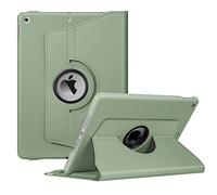 FINTIE Rotating Custodia per iPad 10.2 Pollici 9a / 8a / 7a Generazione (2021 2020 2019) con Built-in Pencil Holder - 360 Gradi di Rotante Cover Protettiva Case con Auto Svegliati/Sonno, Salvia Verde