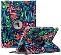 FINTIE Rotating Custodia per iPad 10.2 Pollici 9a / 8a / 7a Generazione (2021 2020 2019) con Built-in Pencil Holder - 360 Gradi di Rotante Cover Protettiva Case con Auto Svegliati/Sonno, Jungle Night