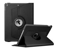 FINTIE Rotating Custodia per iPad 10.2 Pollici 9a / 8a / 7a Generazione (2021 2020 2019) con Built-in Pencil Holder - 360 Gradi di Rotante Cover Protettiva Case con Auto Svegliati/Sonno, Nero