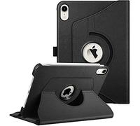 FINTIE Rotating Custodia per iPad Mini 7ª Gen 2024 (A17 Pro) / Mini 6ª Gen 2021 8,3 Pollici, Girevole 360 Gradi di Rotazione Cover Protettiva Case con Auto Sveglia/Sonno, Nero