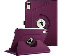 FINTIE Rotating Custodia per iPad Mini 7ª Gen 2024 (A17 Pro) / Mini 6ª Gen 2021 8,3 Pollici, Girevole 360 Gradi di Rotazione Cover Protettiva Case con Auto Sveglia/Sonno, Viola