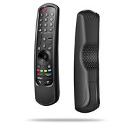 Fintie Silicone Case for LG MR24GN MR24GA MR23GN MR23GA MR22GN MR22GA AN-MR21GA Remote Control, Lightweight Anti Slip Shockproof Protective Cover for LG Smart TV Magic Remote 2021-2024, Black