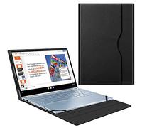 Fintie Sleeve Case for 14" ASUS Chromebook Flip C433TA / ASUS Chromebook C425 / Lenovo Yoga Slim 7 14IIL05 / Dell Latitude 7410 7420 - Premium PU Leather Portfolio Book Cover, Black