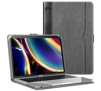 FINTIE Sleeve Custodia Compatibile con MacBook Air 13.6 M3 M2 (2024-2022), Air 13 M1 (2020-2018) e MacBook Pro 13 M2 M1 (2022-2016), Cover Protettiva Folio Case con Tasca, Nero