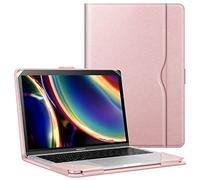 FINTIE Sleeve Custodia Compatibile con MacBook Air 13.6 M3 M2 (2024-2022), MacBook Air 13 M1 (2020-2018) e MacBook Pro 13 M2 M1 (2022-2016), Cover Protettiva Folio Case con Tasca, Oro Rosa