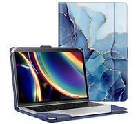 FINTIE Sleeve Custodia Compatibile con MacBook Air 13.6 M5/M4/M3/M2 (2026-2022), Air 13 M1 (2020-2018) e MacBook Pro 13 M2 M1 (2022-2016), Cover Protettiva Folio Case con Tasca, Ocean Marble