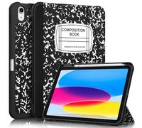 Fintie SlimShell - Custodia per iPad 10a generazione da 10,9 pollici (versione 2022), cover posteriore flessibile in morbido TPU con supporto per matite, funzione sleep/wake automatica, libro di