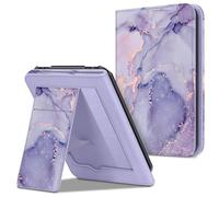 FINTIE Stand Custodia per Tolino Vision 1/2 / 3/4 HD - Premium Cover Protettiva in Similpelle con Card Slot e Hand Strap, (Z-Lilla Marble)